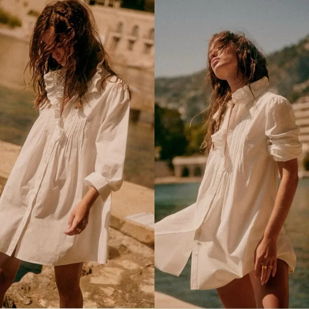 sezane white mini dress Analita Dress - Szane x Andion